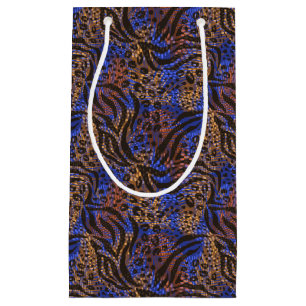 Petit Sac Cadeau Motif d'impression Leopard et Zebra