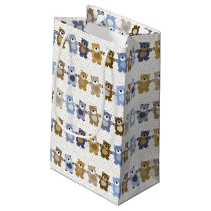 Petit Sac Cadeau motif d'un ours de nounours de jouet