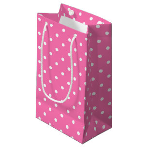 Petit Sac Cadeau Motif élégant de pois blanc de roses indien pour