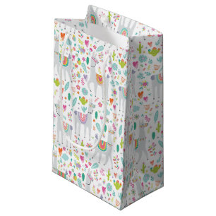 Petit Sac Cadeau Motif en pastel mignon de lama