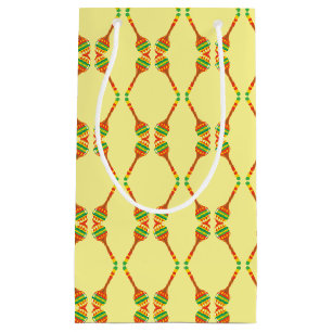 Petit Sac Cadeau Motif Festif Maracas