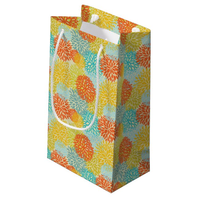 Petit Sac Cadeau Motif floral 3 (Dos Angle)
