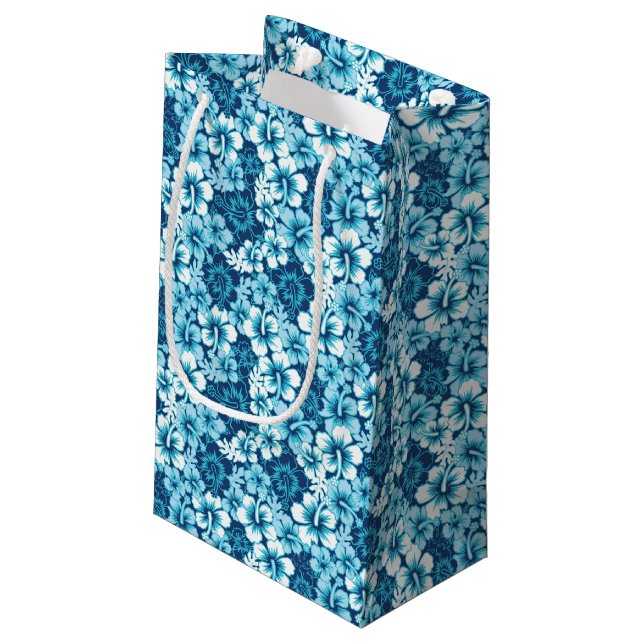 Petit Sac Cadeau Motif floral de ketmie de surf (Dos Angle)
