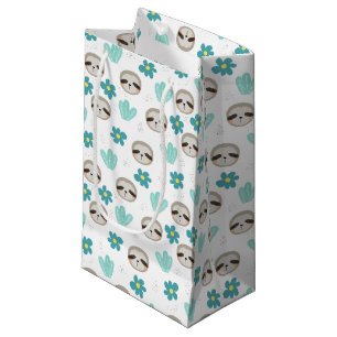 Petit Sac Cadeau Motif floral de paresse douce
