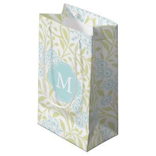 Petit Sac Cadeau Motif Floral Monographique De Monnaie Verte