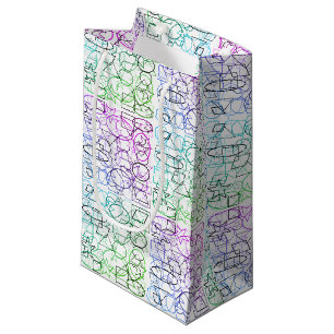 Petit Sac Cadeau Motif géométrique abstrait Carrelé et filtré