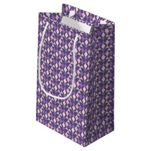 Petit Sac Cadeau Motif géométrique arabe pourpre