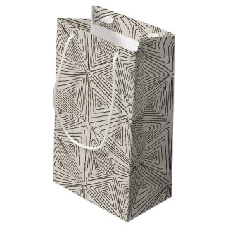 Petit Sac Cadeau Motif géométrique de la ligne bohème