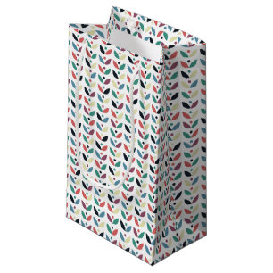 Petit Sac Cadeau Motif géométrique floral d'art populaire