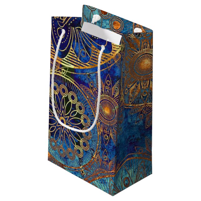 Petit Sac Cadeau Motif grunge d'art (Dos Angle)