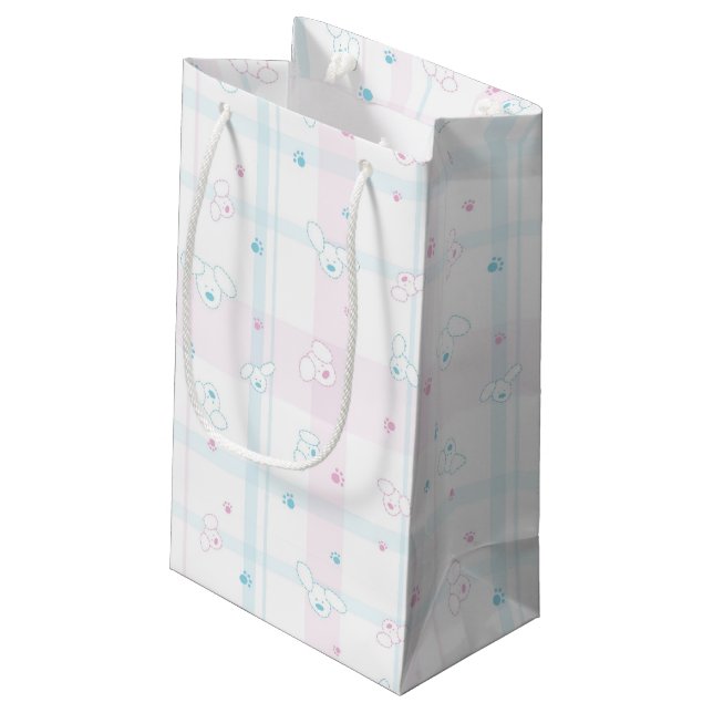 Petit Sac Cadeau Motif mignon avec des chiens (Dos Angle)