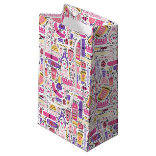 Petit Sac Cadeau Motif mignon de manucure de griffonnage