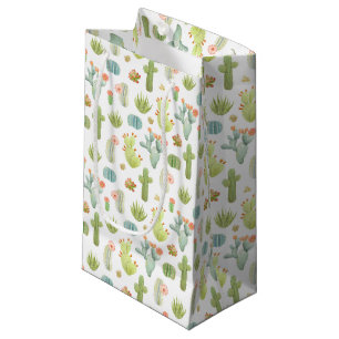 Petit Sac Cadeau Motif mignon de position de cactus