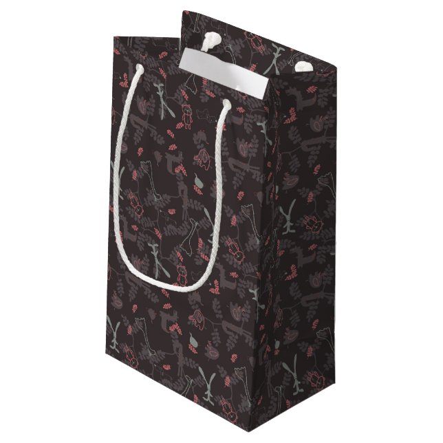 Petit Sac Cadeau motif montrant les animaux 1 de bébé (Dos Angle)