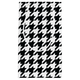 Petit Sac Cadeau Motif noir blanc de Houndstooth
