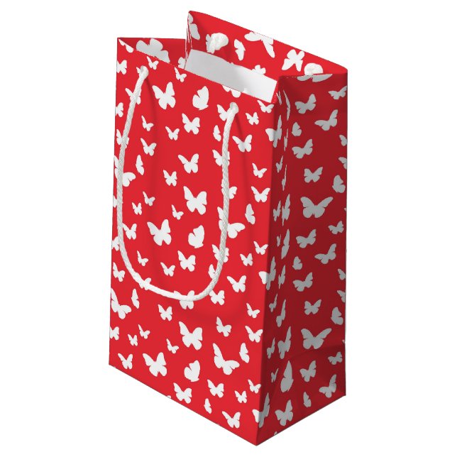 Petit Sac Cadeau Motif papillon 2 (Dos Angle)