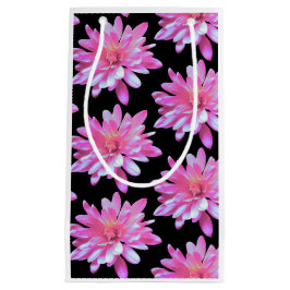 Petit Sac Cadeau Motif rose marguerite, joli motif fleuri