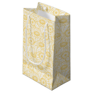 Petit Sac Cadeau Motif Sunny Sunflower