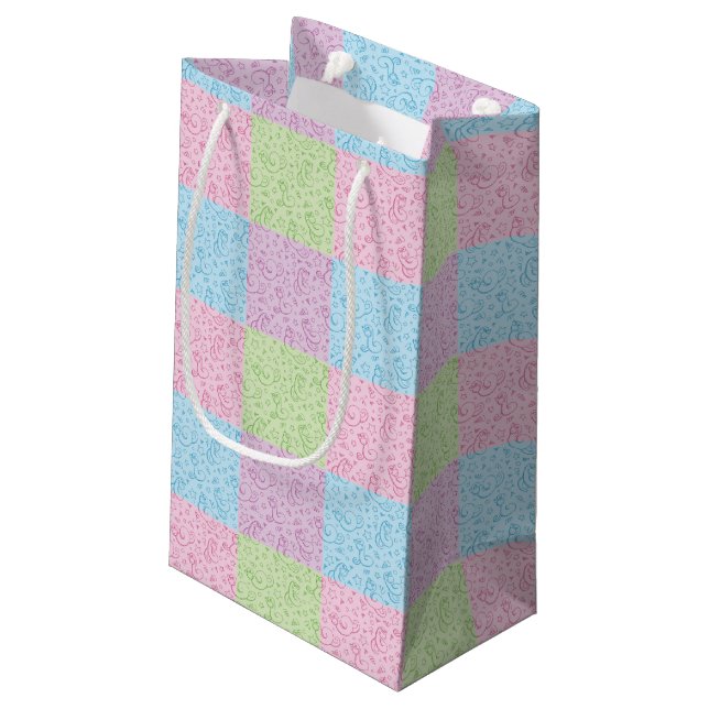 Petit Sac Cadeau motifs avec des serpents (Dos Angle)
