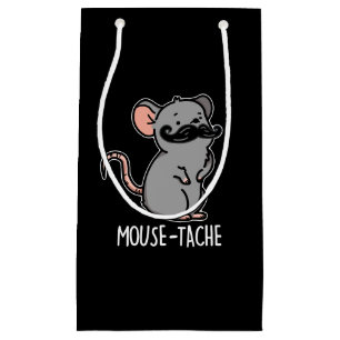 Petit Sac Cadeau Mouse tache Funny Mouse Pun Dark BG
