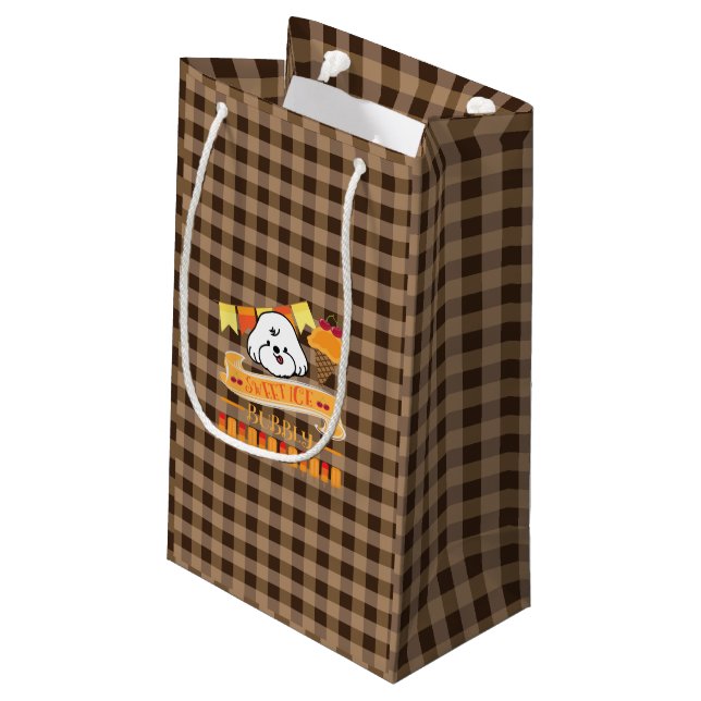 Petit Sac Cadeau mousseux aime la glace (Dos Angle)