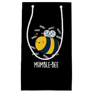 Petit Sac Cadeau Mumble Bee Funny Insect Pun Dark BG