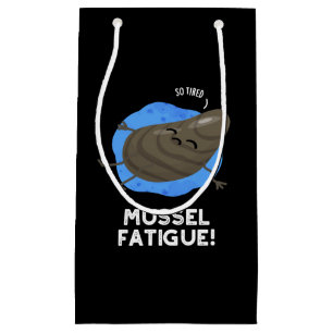 Petit Sac Cadeau Mussel Fatigue Funky Animal Muscle Pun Dark BG