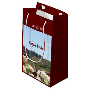 Petit Sac Cadeau Napa Valley, Californie Vignobles et fleurs