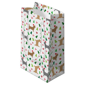 Petit Sac Cadeau Noël Cairn Terrier Chien Howliday Tree