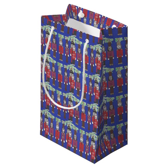 Petit Sac Cadeau Noël des noisettes (Devant Angle)
