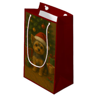 Petit Sac Cadeau Noël Yorkie