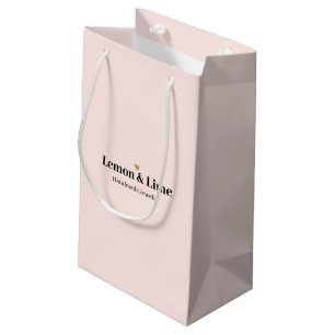 Petit Sac Cadeau Nom commercial de marque Blush Pink Pas de command