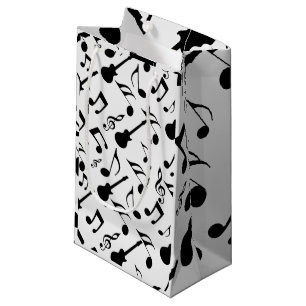 Petit Sac Cadeau Notes musicales - conception de musique de feuille