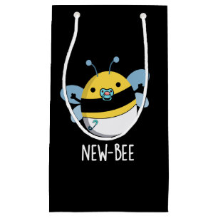 Petit Sac Cadeau Nouveau Bee Funny Insect Pun de bug Dark BG