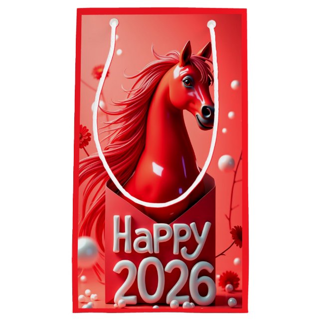 Petit Sac Cadeau Nouvel an chinois personnalisé 2026 (Devant)