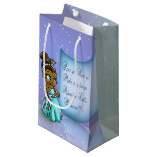 Petit Sac Cadeau Nouvel anniversaire de la mignonne princesse noire