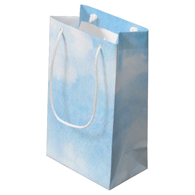 Petit Sac Cadeau Nuages d'aquarelle et arrière - plan de ciel (Dos Angle)