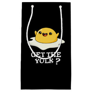 Petit Sac Cadeau Obtenez Yolk Funny Oeuf Joke Pun Dark BG