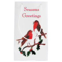 Oiseaux de Noël Robin Joyeuses Fêtes
