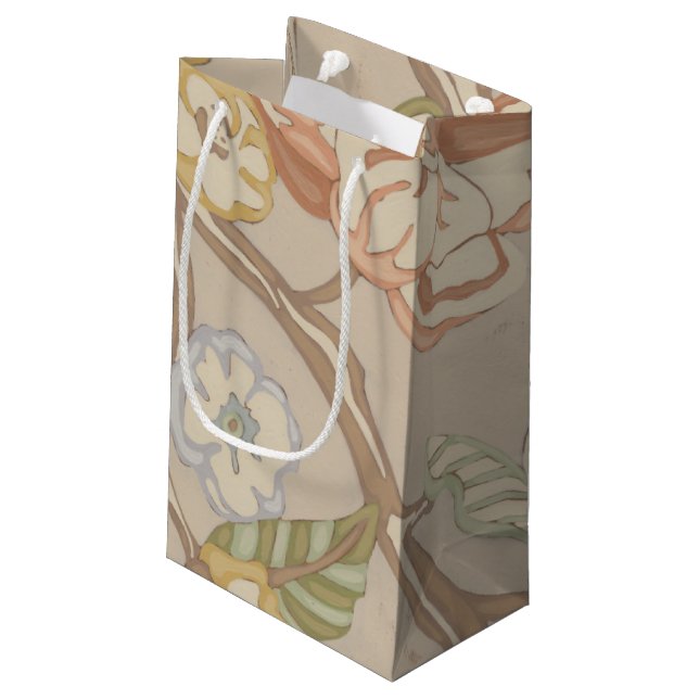 Petit Sac Cadeau Organza Chintz Floral Design (Dos Angle)
