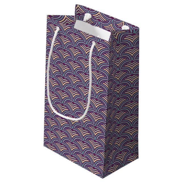 Petit Sac Cadeau Origine ethnique abstraite 2 (Dos Angle)