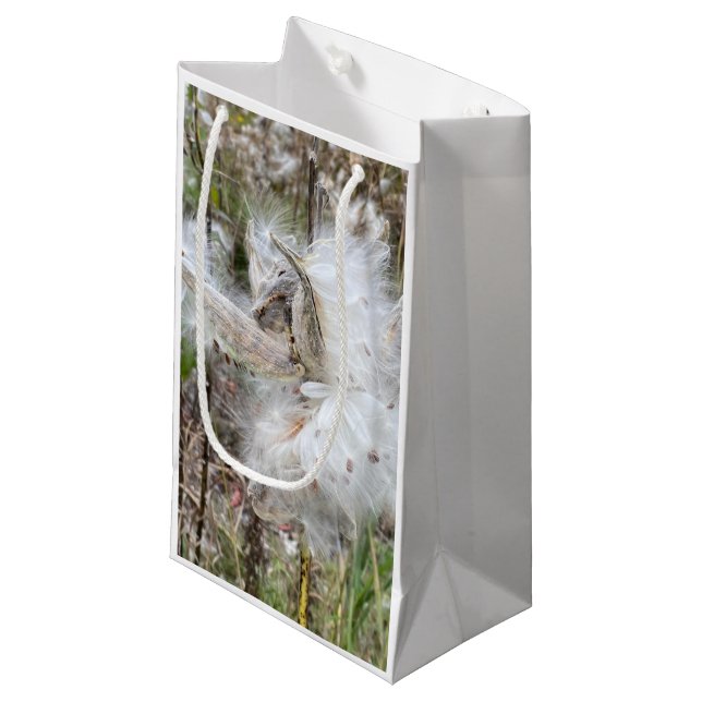 Petit Sac Cadeau Ouvrir les pots d'algues | Graines avec soie | (Devant Angle)