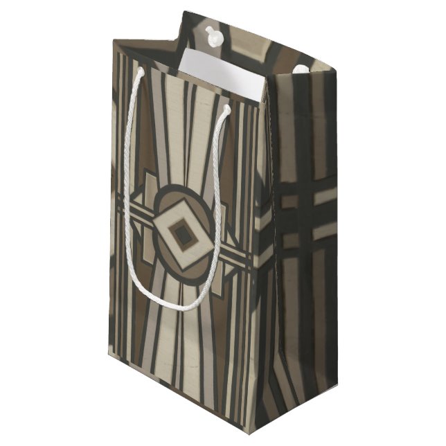 Petit Sac Cadeau Panneau Déco neutre II (Devant Angle)