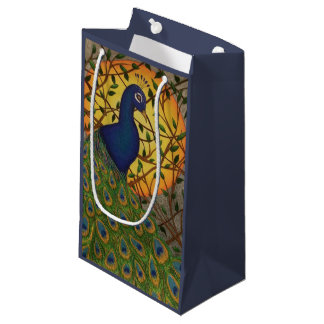 Petit Sac Cadeau Paon de la nuit