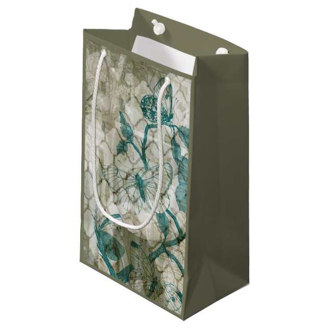 Petit Sac Cadeau Papillons arabes VI (Devant Angle)