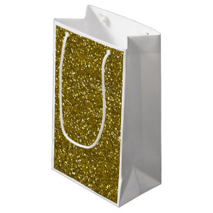 Petit Sac Cadeau Parties scintillantes à la mode d'or