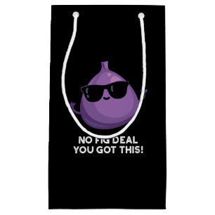 Petit Sac Cadeau Pas De Fig Deal J'Ai Ce Fruit Pun Dark BG