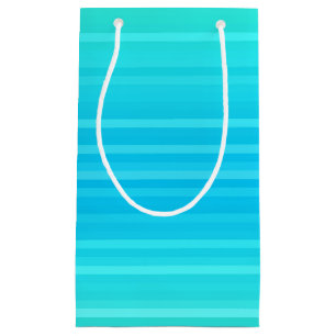Petit Sac Cadeau Pastel Abstrait Turquoise Bleu Bleu Grandes Têtes 