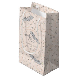 Petit Sac Cadeau Pastel Orange Bats Éffrayant Cute