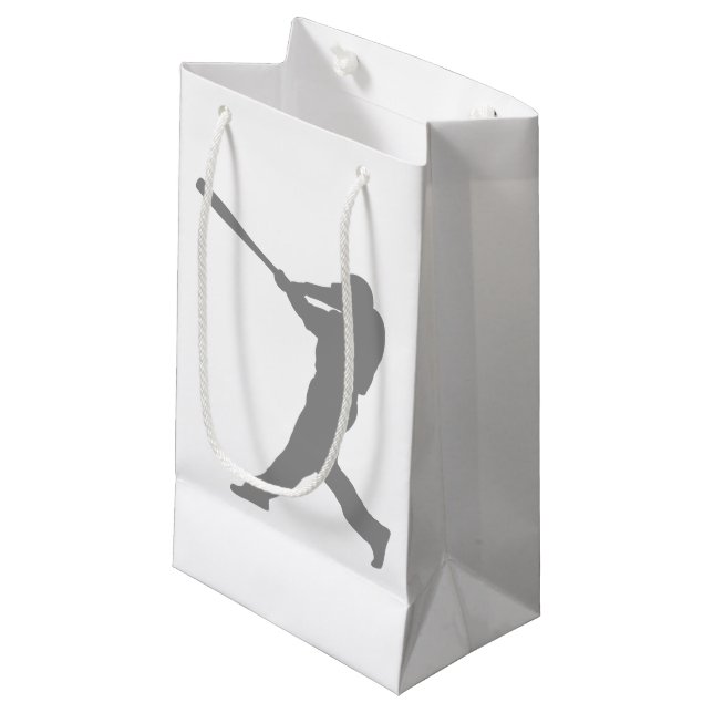 Petit Sac Cadeau Pâte lisse de base-ball (Devant Angle)